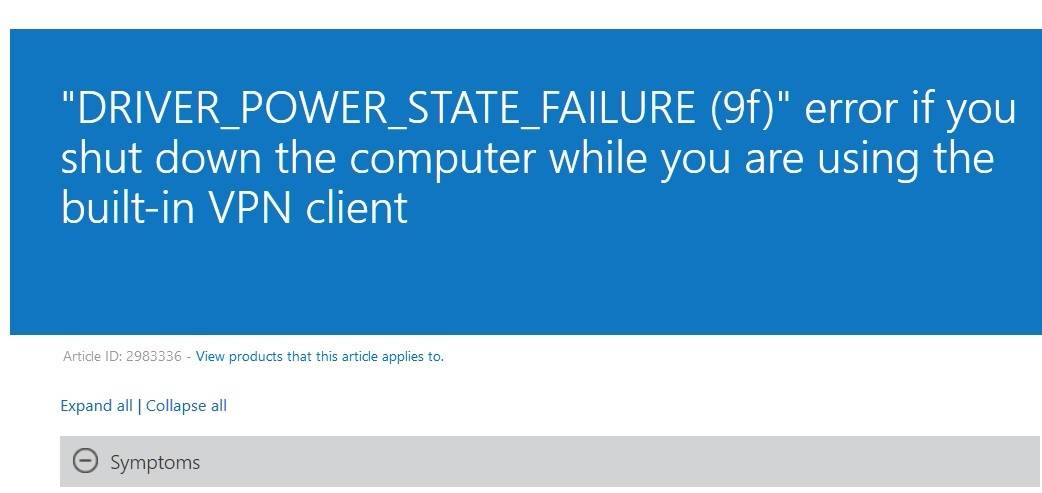 driver power state failure windows 10 constant crash